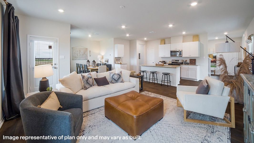 Furnished interior view inside a new home in Blue Ridge Ranch, San Antonio (Image 8).