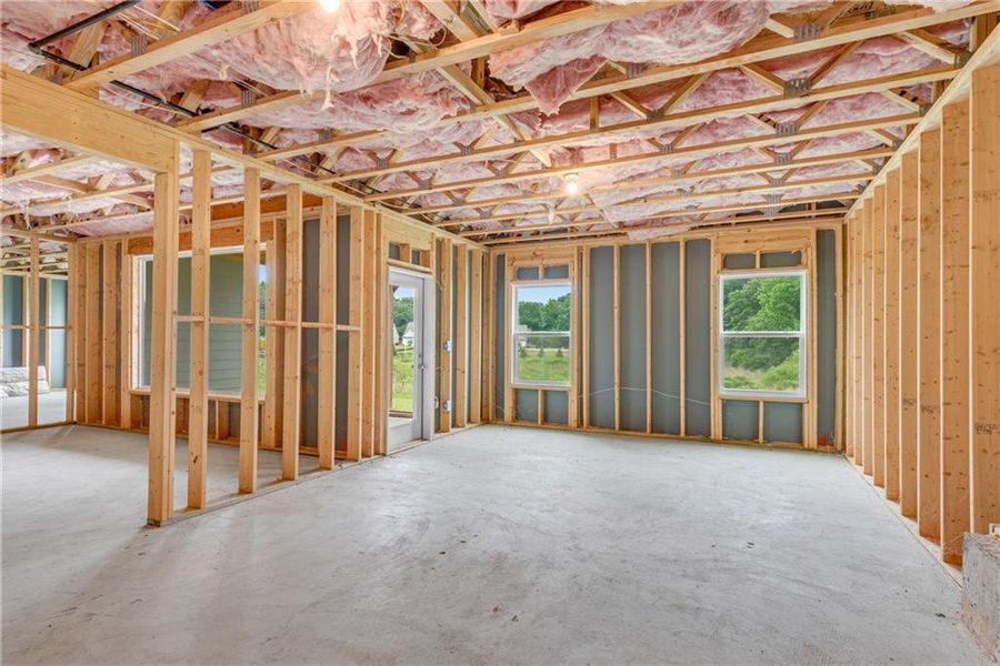 In-progress construction of a new home in Hidden Fields, Hoschton, GA (Image 33).