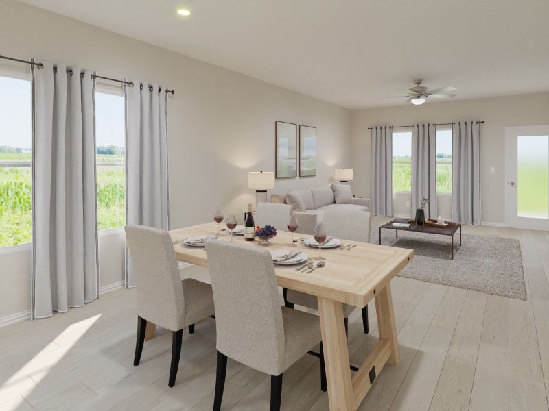 Enjoy family dinner in The Shenandoah dining room.