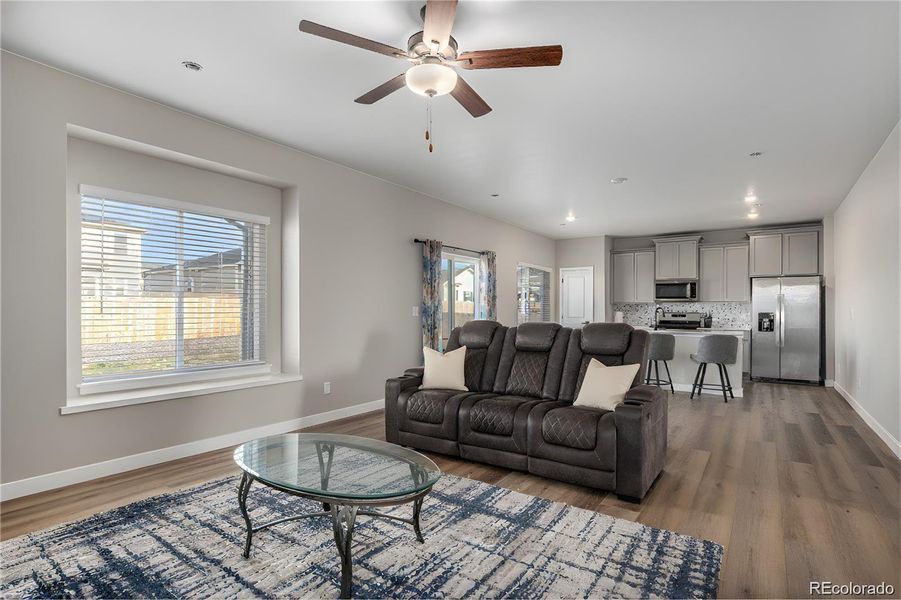 Furnished interior view inside a new home in Second Creek Farm, Commerce City (Image 9).