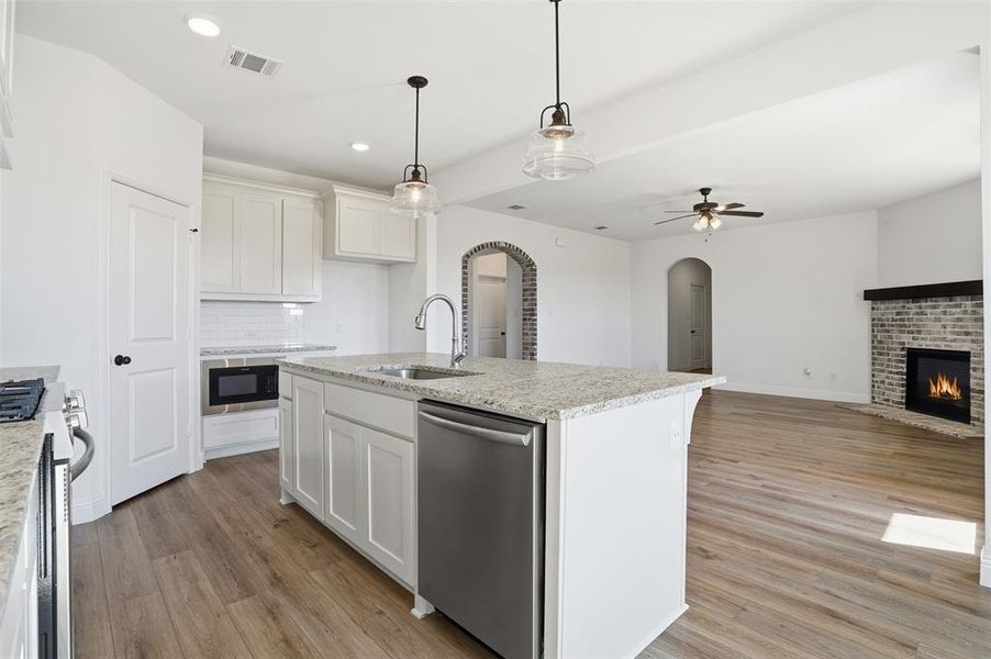 Furnished interior view inside a new home in Wildcat Ridge, Godley (Image 7). Furnished interior view inside a new home in Wildcat Ridge, Godley (Image 7).