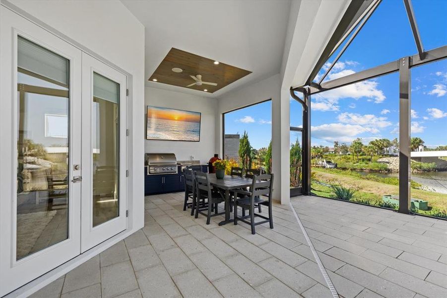 Exterior details and patio area of a home in , Parrish (Image 34).
