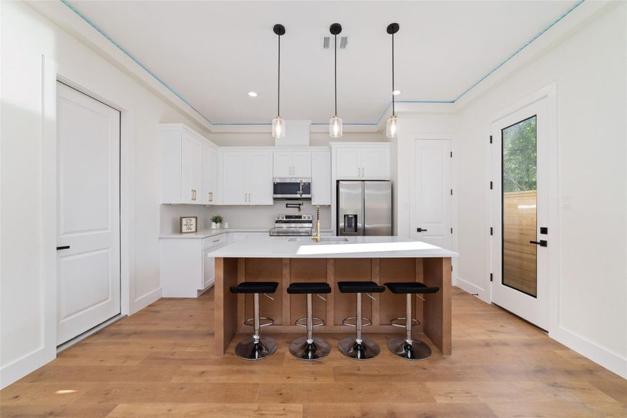 Furnished interior view inside a new home in , Houston (Image 6).