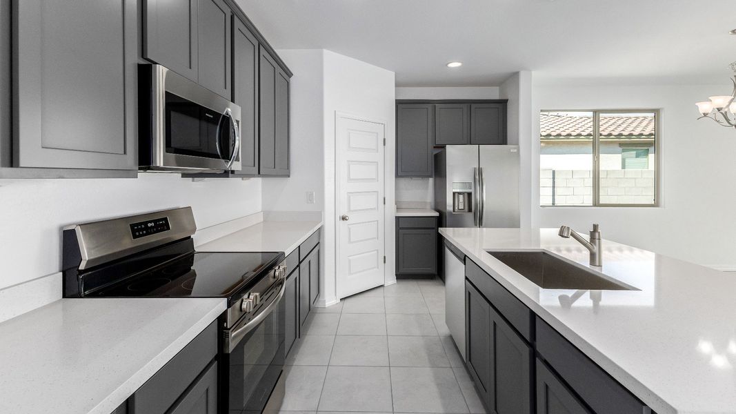 Furnished interior view inside a new home in Castillo at Anderson Parc, Buckeye (Image 10).