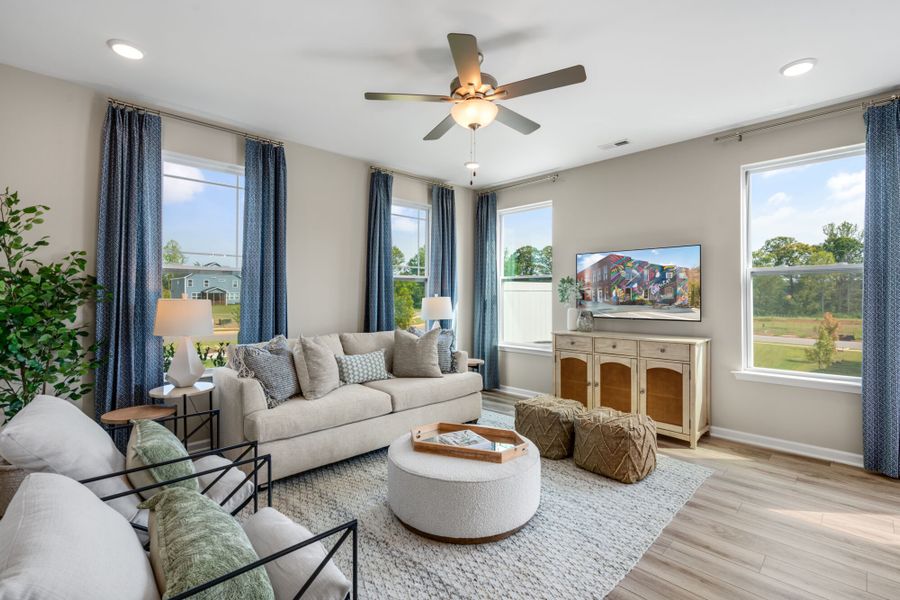 Representative furnished interior of a home built from the Clifton by Mattamy Homes in Magnolia Park Townes, Garner (Image 7).