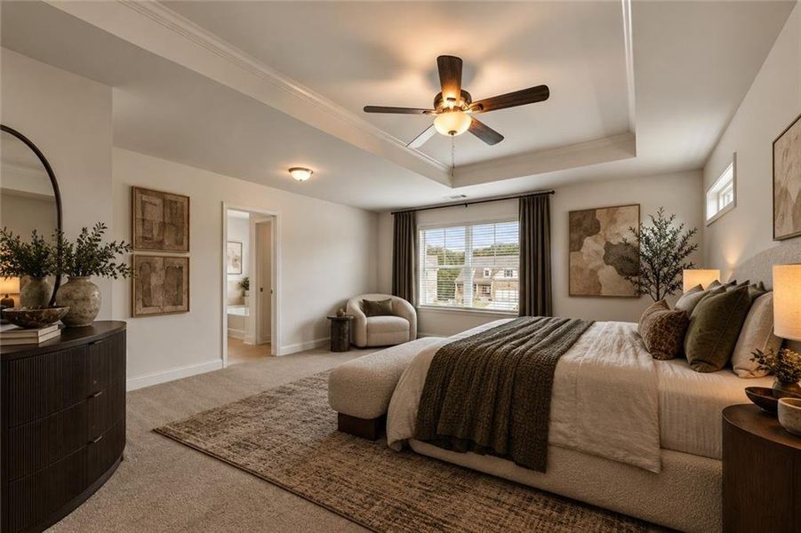 Furnished interior view inside a new home in Clark Farms, Flowery Branch (Image 13).