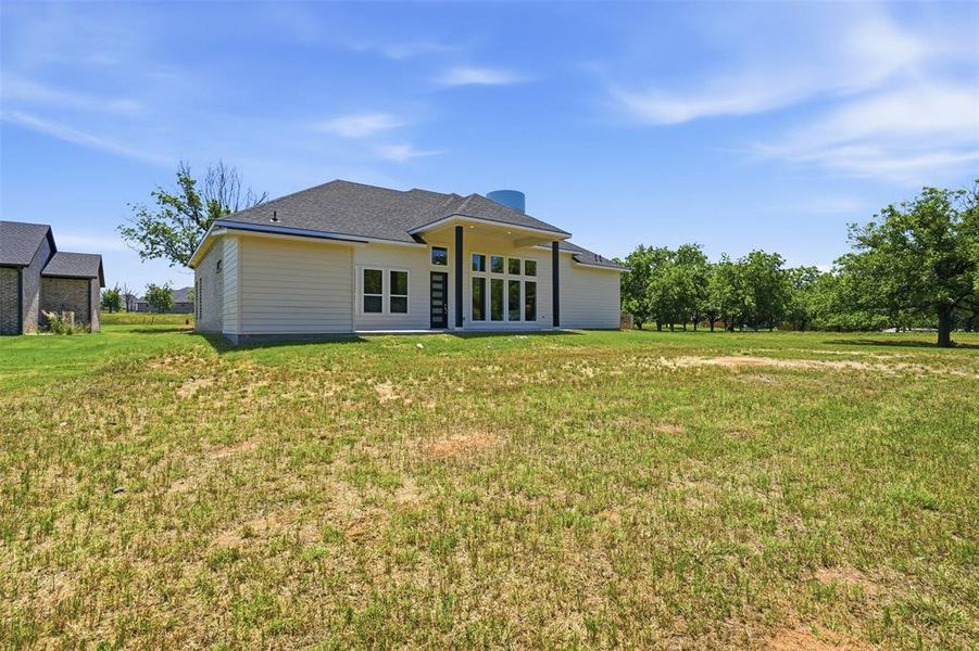 Large backyard