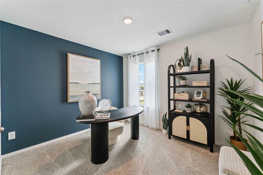 Furnished interior view inside a new home in Legacy Village, Houston (Image 16).