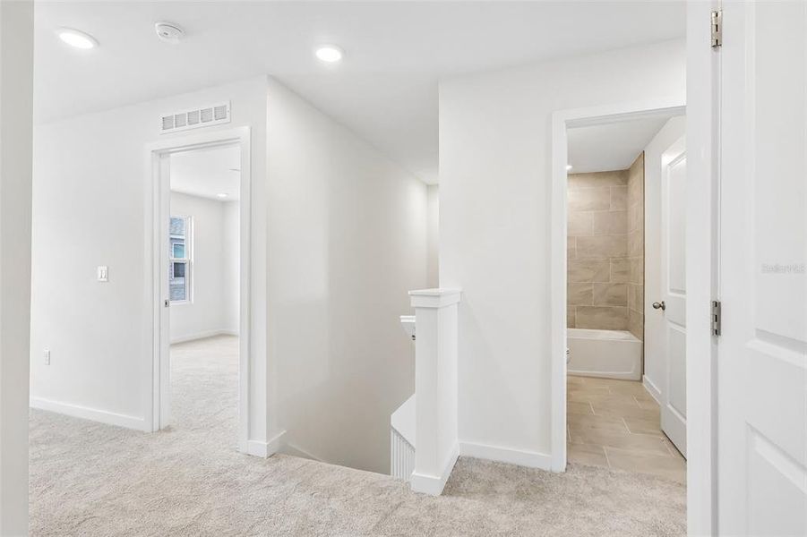 Spacious, unfurnished interior of a new home in Cyrene at Harmony, St. Cloud (Image 15). Spacious, unfurnished interior of a new home in Cyrene at Harmony, St. Cloud (Image 15).