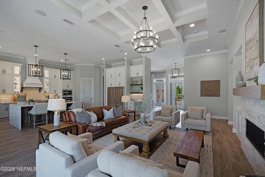 Furnished interior view inside a new home in , Fruit Cove (Image 17).