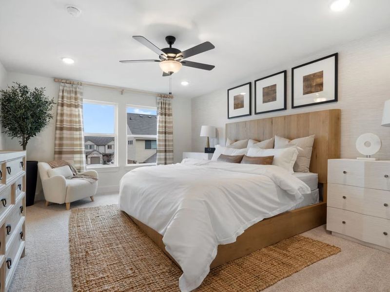 Furnished interior view inside a new home in Lake Park Villas, Wylie (Image 16).