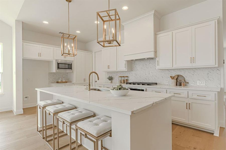 Furnished interior view inside a new home in , Aledo (Image 16).