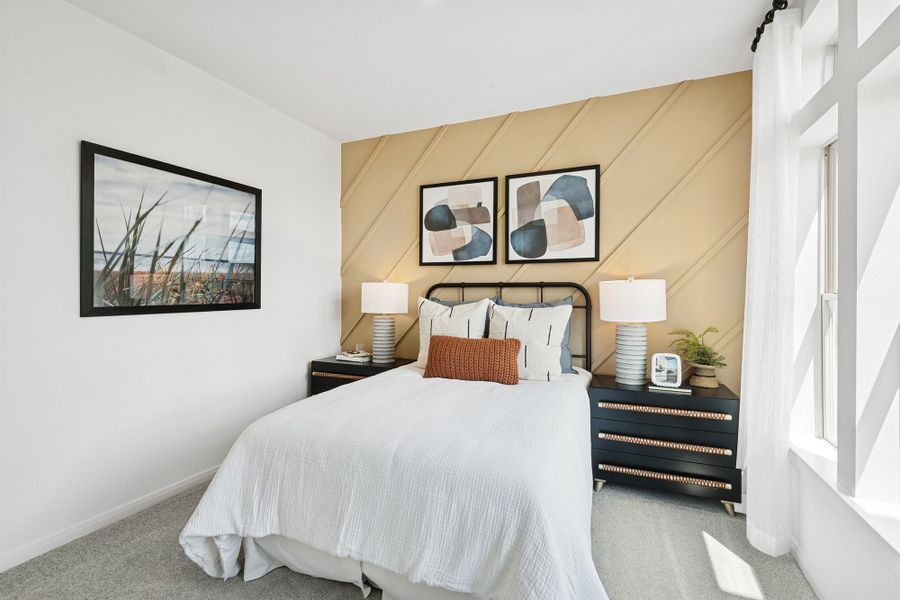 Representative furnished interior of a home built from the The Myrtle by David Weekley Homes in Beacon Point at Lago Mar - Retreat Collection, Texas City (Image 3).