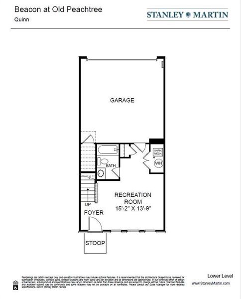 2D floor plan layout of this home in The Beacon at Old Peachtree Townhomes, Lawrenceville, GA (Image 3). 2D floor plan layout of this home in The Beacon at Old Peachtree Townhomes, Lawrenceville, GA (Image 3).