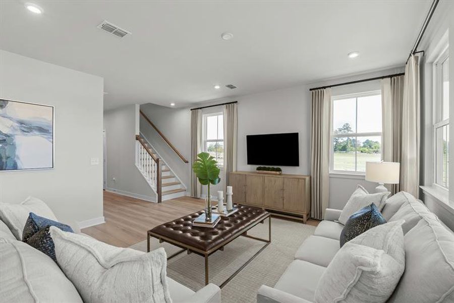 Representative furnished interior of a home built from the Meridian on the Waterway by Ryan Homes in Grande Dunes North Village, Longs (Image 12). Representative furnished interior of a home built from the Meridian on the Waterway by Ryan Homes in Grande Dunes North Village, Longs (Image 12).