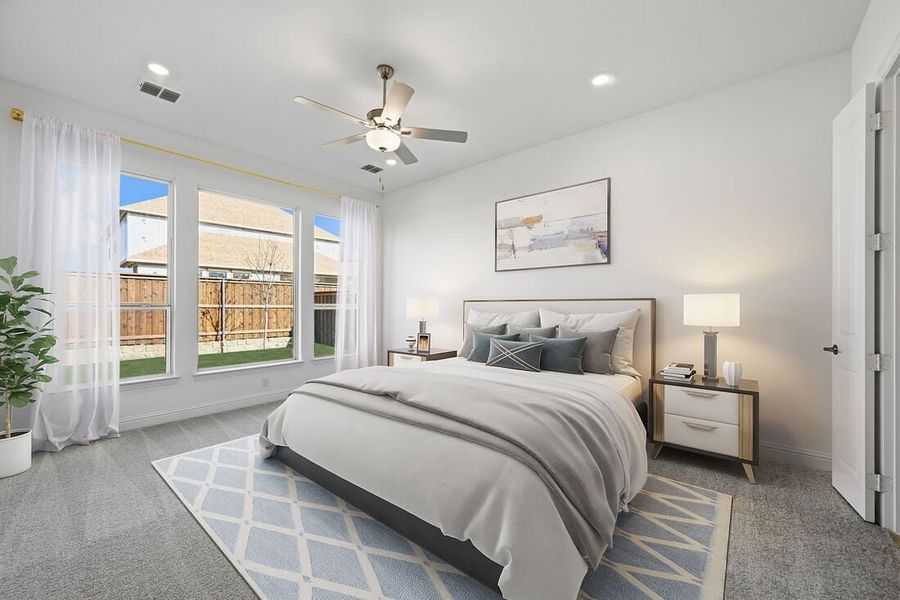 Representative furnished interior of a home built from the Rhone by Taylor Morrison in The Ranch at Uptown Celina 55s, Celina (Image 8).