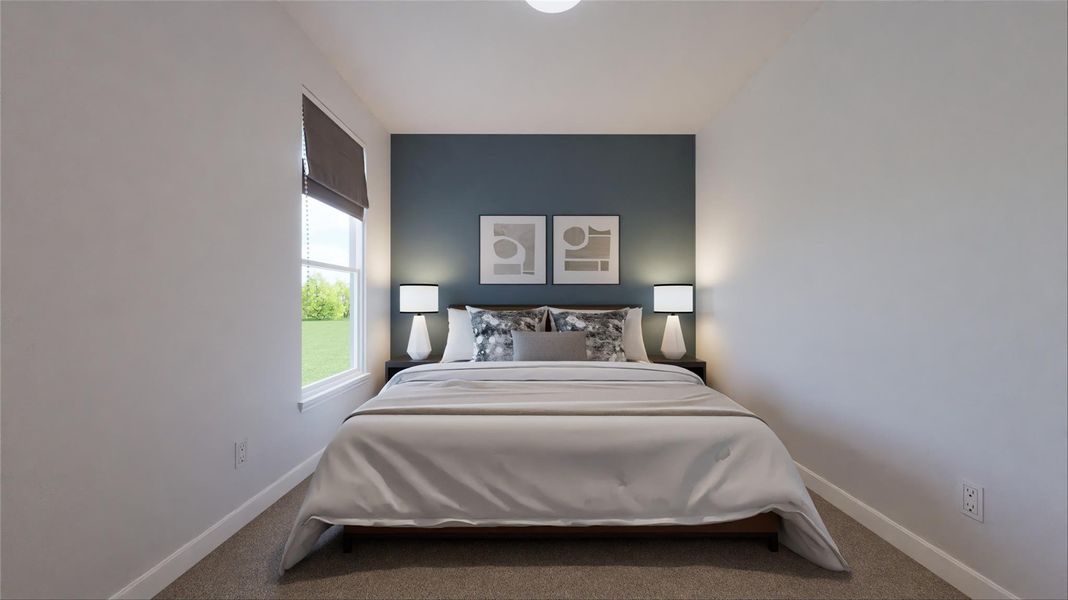 Furnished interior view inside a new home in The Villas Collection at Novel, Austin (Image 11).