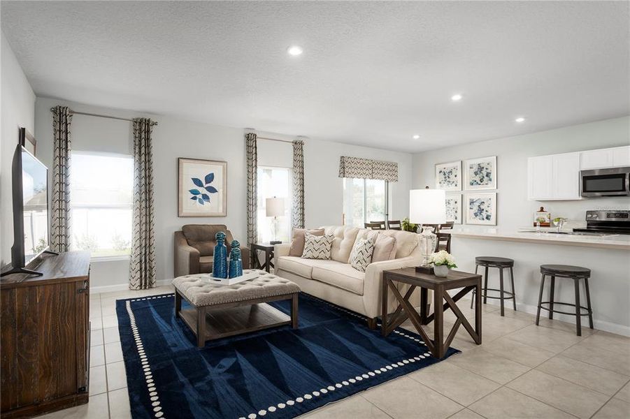 Furnished interior view inside a new home in Hillwood Preserve, Bradenton (Image 4).