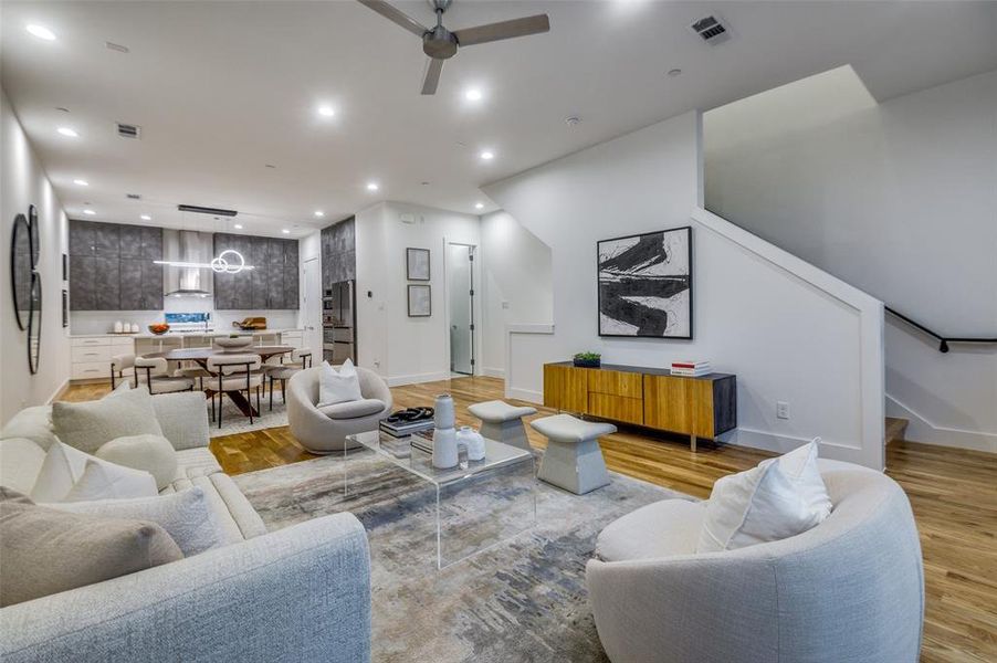Furnished interior view inside a new home in , Addison (Image 12).