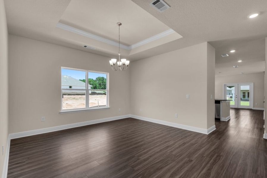 Representative unfurnished interior of a home built from the Seaside by Holiday Builders in Mahogany At Jubilee, Milton (Image 6).