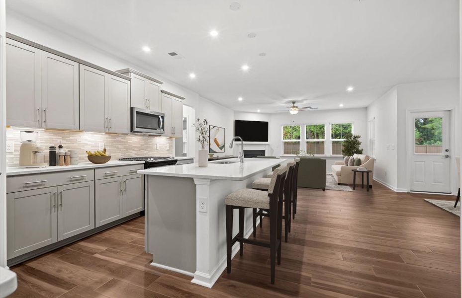 Furnished interior view inside a new home in Briarwood Reserve, Spartanburg (Image 11). Furnished interior view inside a new home in Briarwood Reserve, Spartanburg (Image 11).