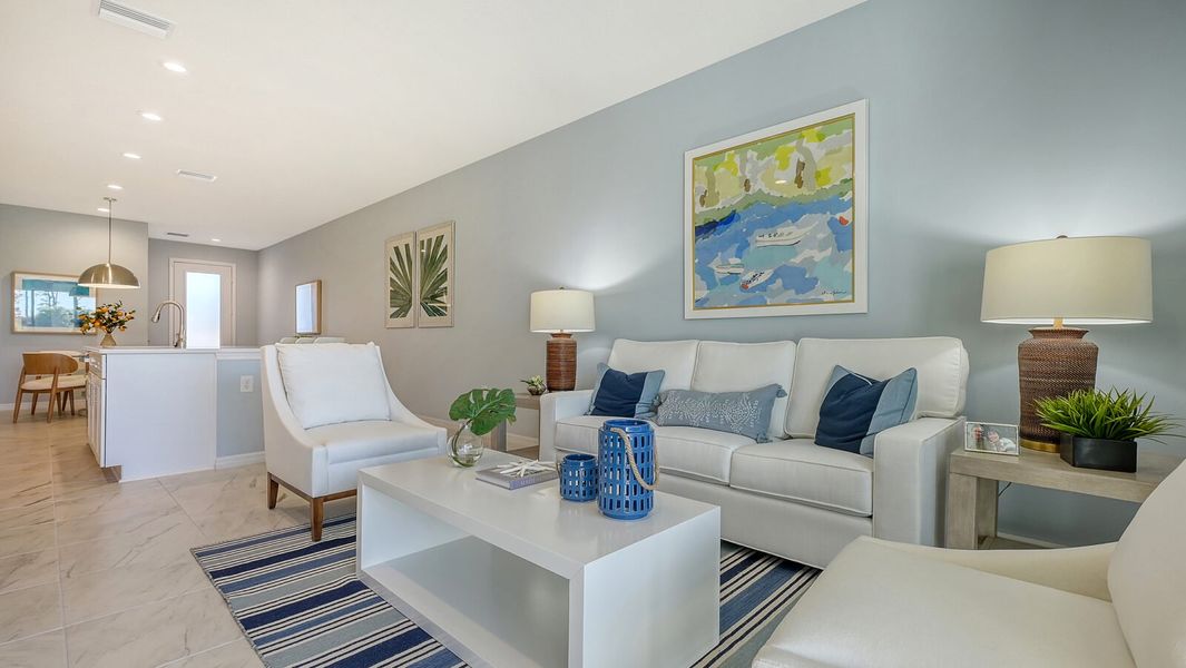 Representative furnished interior of a home built from the Avery by Neal Communities in Grand Park, Sarasota (Image 11).