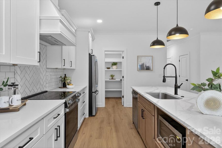 Furnished interior view inside a new home in , Charlotte (Image 8).