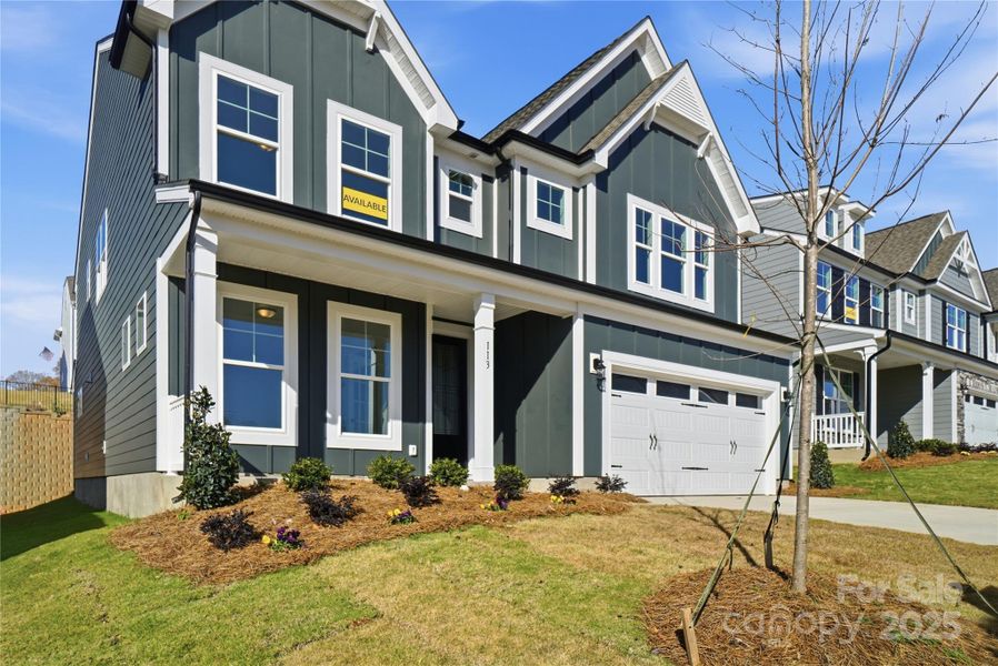 Front exterior of a new home in Summerlin, Mooresville, NC, highlighting curb appeal (Image 20).
