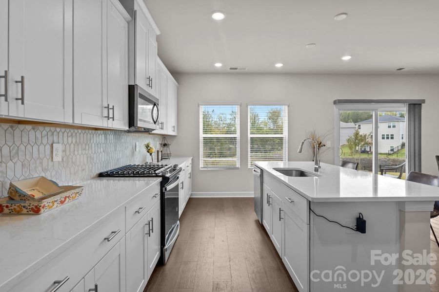 Furnished interior view inside a new home in Shepherds Landing, Mooresville (Image 8).