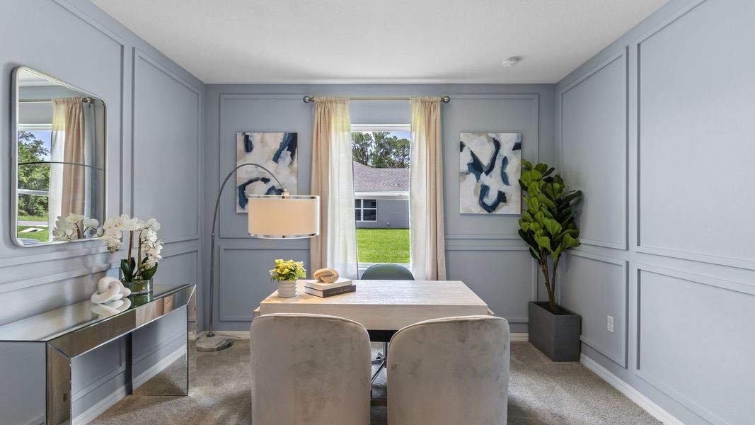 Furnished interior view inside a new home in Sun N Lake, Sebring (Image 26).