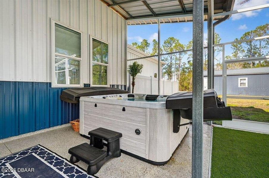 Exterior details and patio area of a home in , Ormond Beach (Image 24). Exterior details and patio area of a home in , Ormond Beach (Image 24).