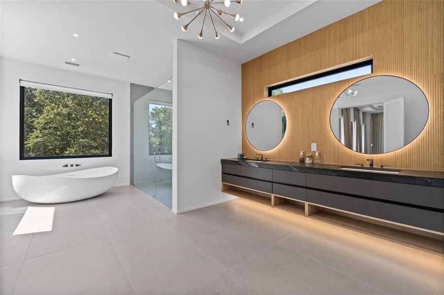 Furnished interior view inside a new home in , Atlanta (Image 42).