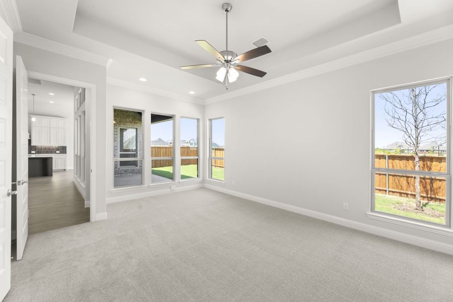 Representative unfurnished interior of a home built from the Jordan by Windsor Homes in Nelson Lake Estates, Rockwall (Image 27).