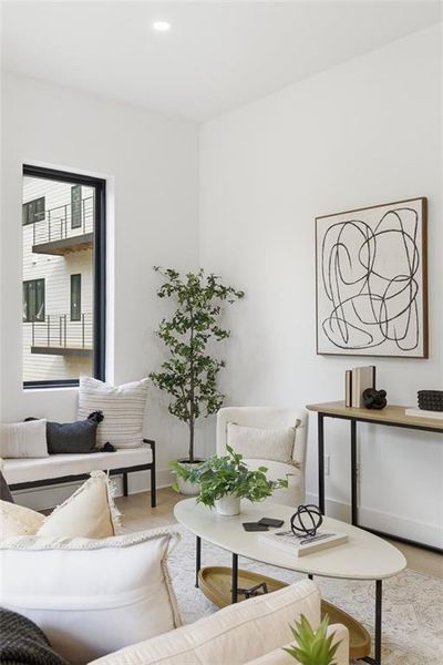 Furnished interior view inside a new home in , Atlanta (Image 9).