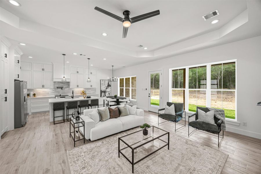 Furnished interior view inside a new home in , Dayton (Image 7).