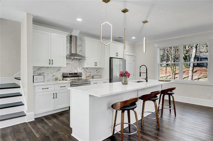 Furnished interior view inside a new home in , Atlanta (Image 5).