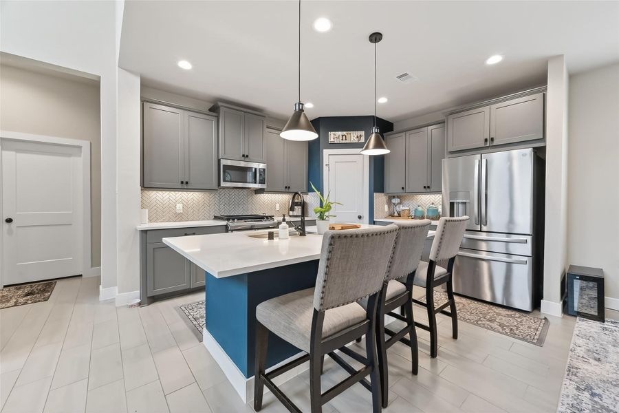 Beautiful breakfast bar