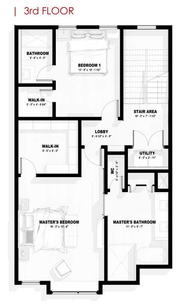 2D floor plan layout of this home in , Houston, TX (Image 8).