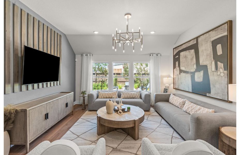 Furnished interior view inside a new home in Bison Ridge, San Antonio (Image 4).