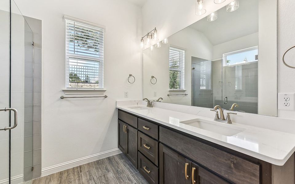 Representative furnished interior of a home built from the Newberry by Brookfield Residential in Traditional at Kissing Tree, San Marcos (Image 4).