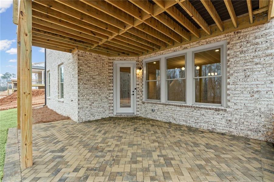 Exterior details and patio area of a home in Laurel View, Suwanee (Image 37). Exterior details and patio area of a home in Laurel View, Suwanee (Image 37).