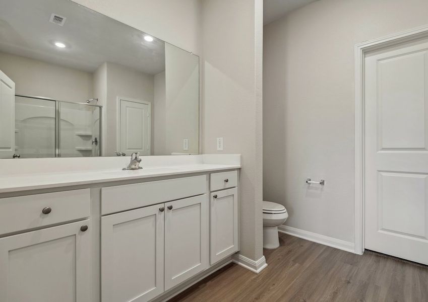 Spacious countertops in the bathroom Spacious countertops in the bathroom