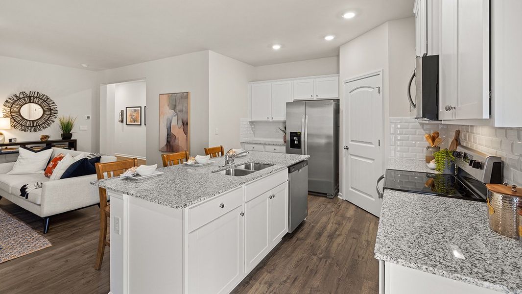 Furnished interior view inside a new home in Mountain Park, Dahlonega (Image 8). Furnished interior view inside a new home in Mountain Park, Dahlonega (Image 8).