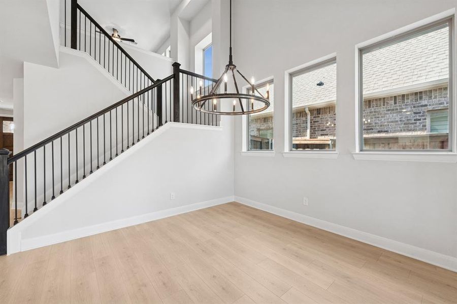Spacious, unfurnished interior of a new home in South Pointe Cottage Series, Mansfield (Image 29). Spacious, unfurnished interior of a new home in South Pointe Cottage Series, Mansfield (Image 29).