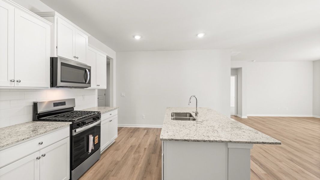 Furnished interior view inside a new home in South Wind, Union City (Image 9).