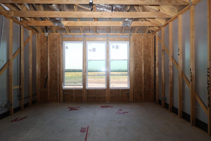In-progress construction of a new home in Woodson’s Reserve, Spring, TX (Image 6).