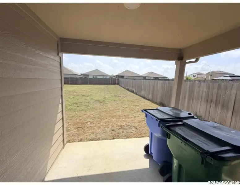 Exterior details and patio area of a home in Arroyo Ranch, Seguin (Image 9). Exterior details and patio area of a home in Arroyo Ranch, Seguin (Image 9).