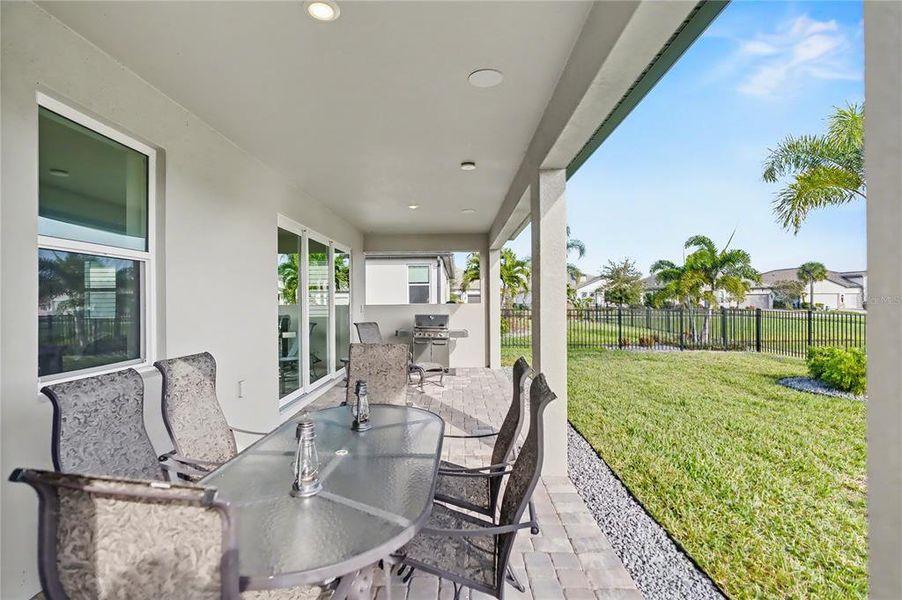 Exterior details and patio area of a home in Sweetwater at Lakewood Ranch, Bradenton (Image 4). Exterior details and patio area of a home in Sweetwater at Lakewood Ranch, Bradenton (Image 4).