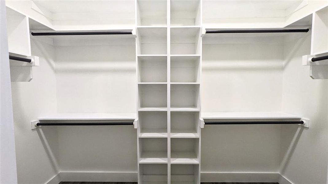 Spacious closet featuring wood finished floors