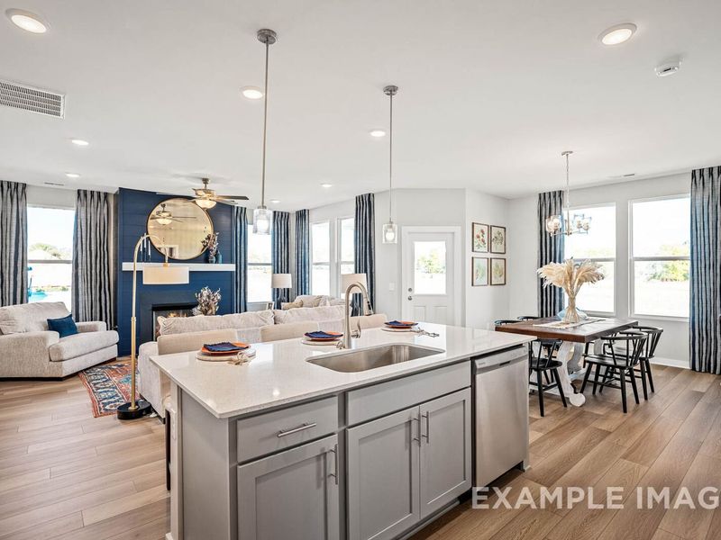 Representative furnished interior of a home built from the The Franklin C by Davidson Homes LLC in Calista Farms, White House (Image 15).